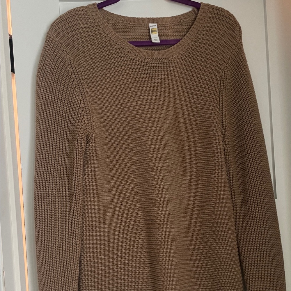 Lole Women's Tan Crew Neck Sweater